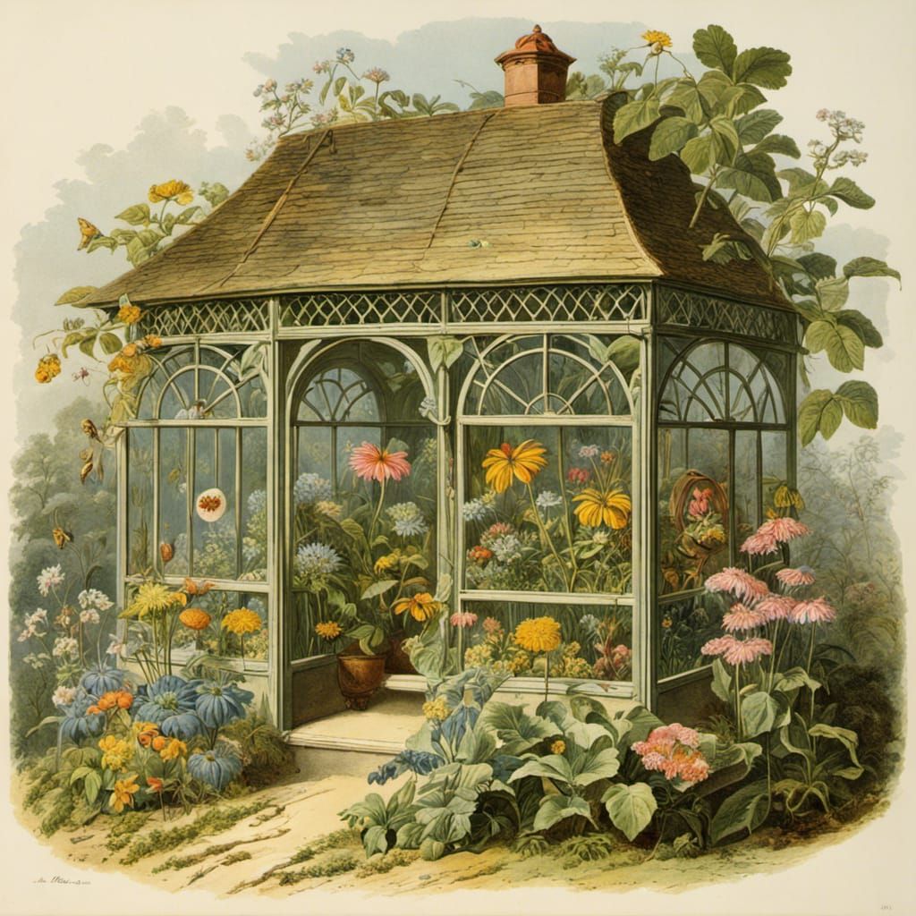 Flower House for Fairies: Botanical Illustration