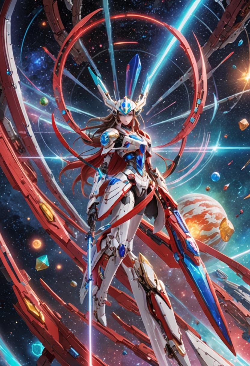 Nintendo Switch Girl in Futuristic Anime Style