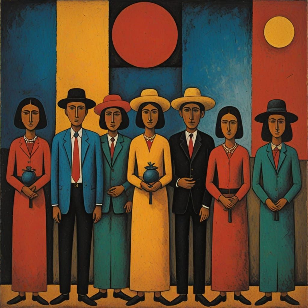 Vibrant Life in the Style of Rufino Tamayo