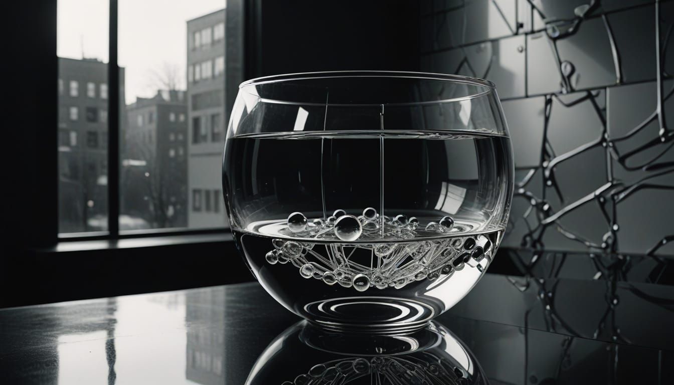 Surreal Abstract Composition Inspired by Duchamp and Stiegli...