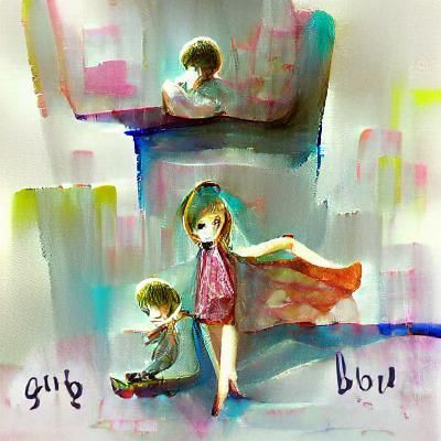 AI Image of a Girl and Boy