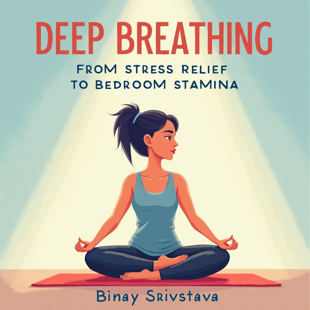 Stressed Person in Serene Yoga Meditation Scene with Pastel ...