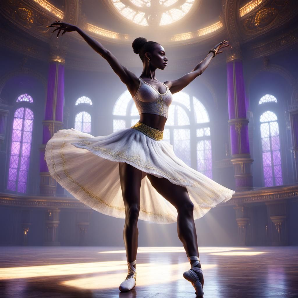 Voodoo Ballerina in Dark Fantasy Style