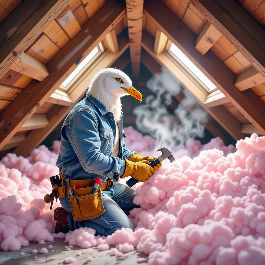 Gull Handyman Repairs Insulation in Attic