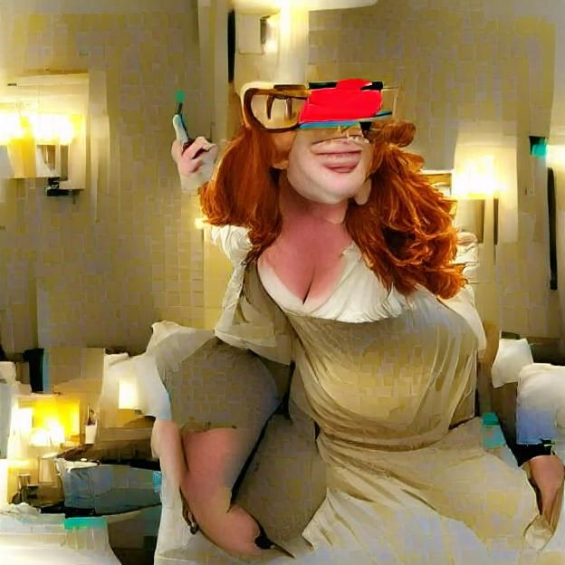 Portrait of a Redheaded Woman with Genius IQ