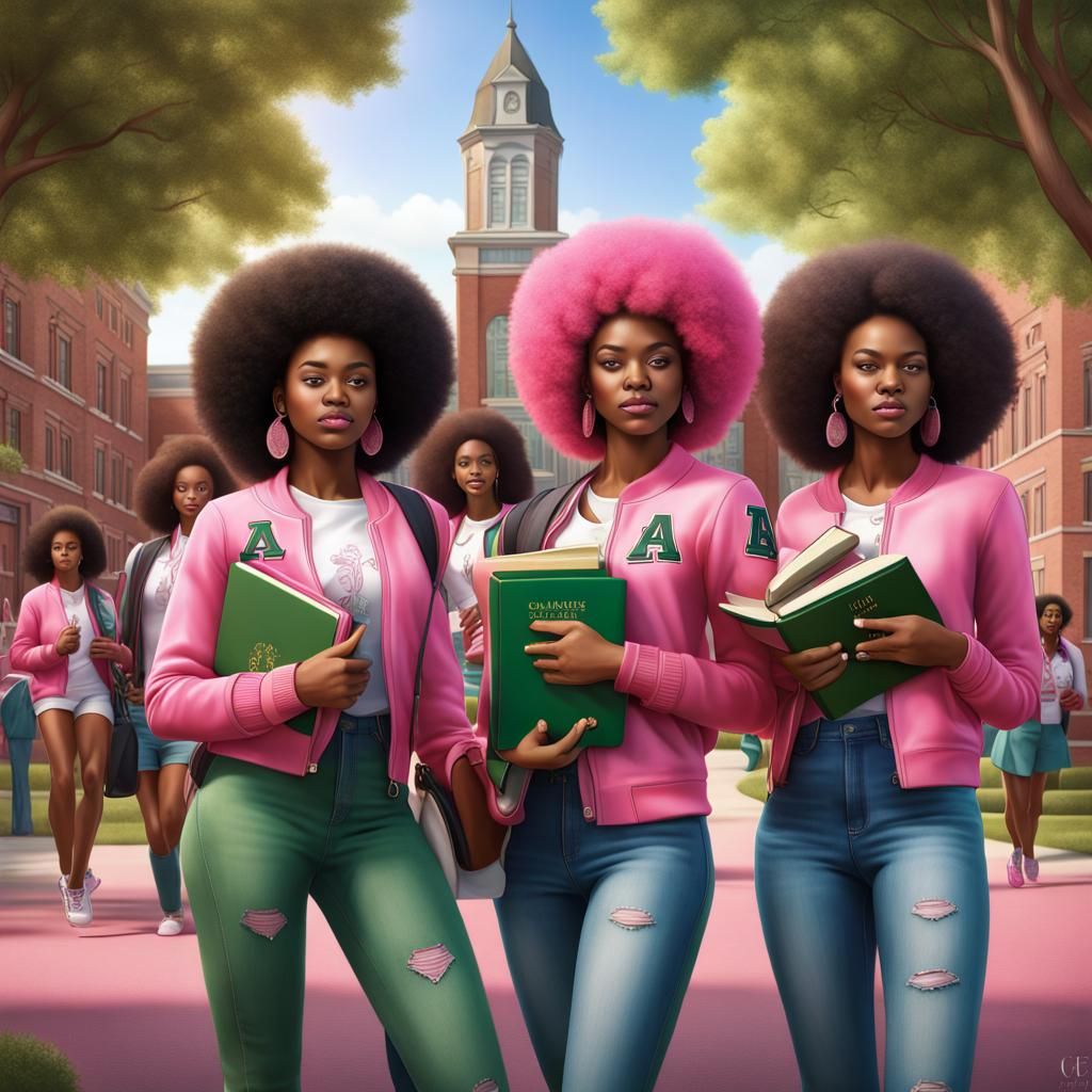 AKA Sorority Inspired Collegiate Fashion in 3D