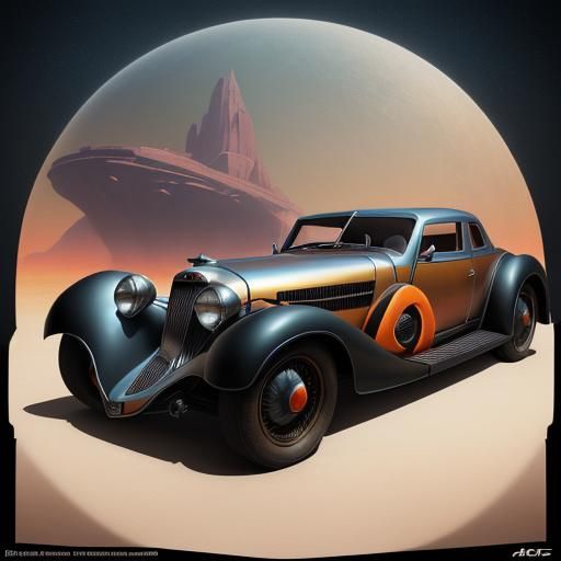 Art Deco Coupe in Saoutchik Style