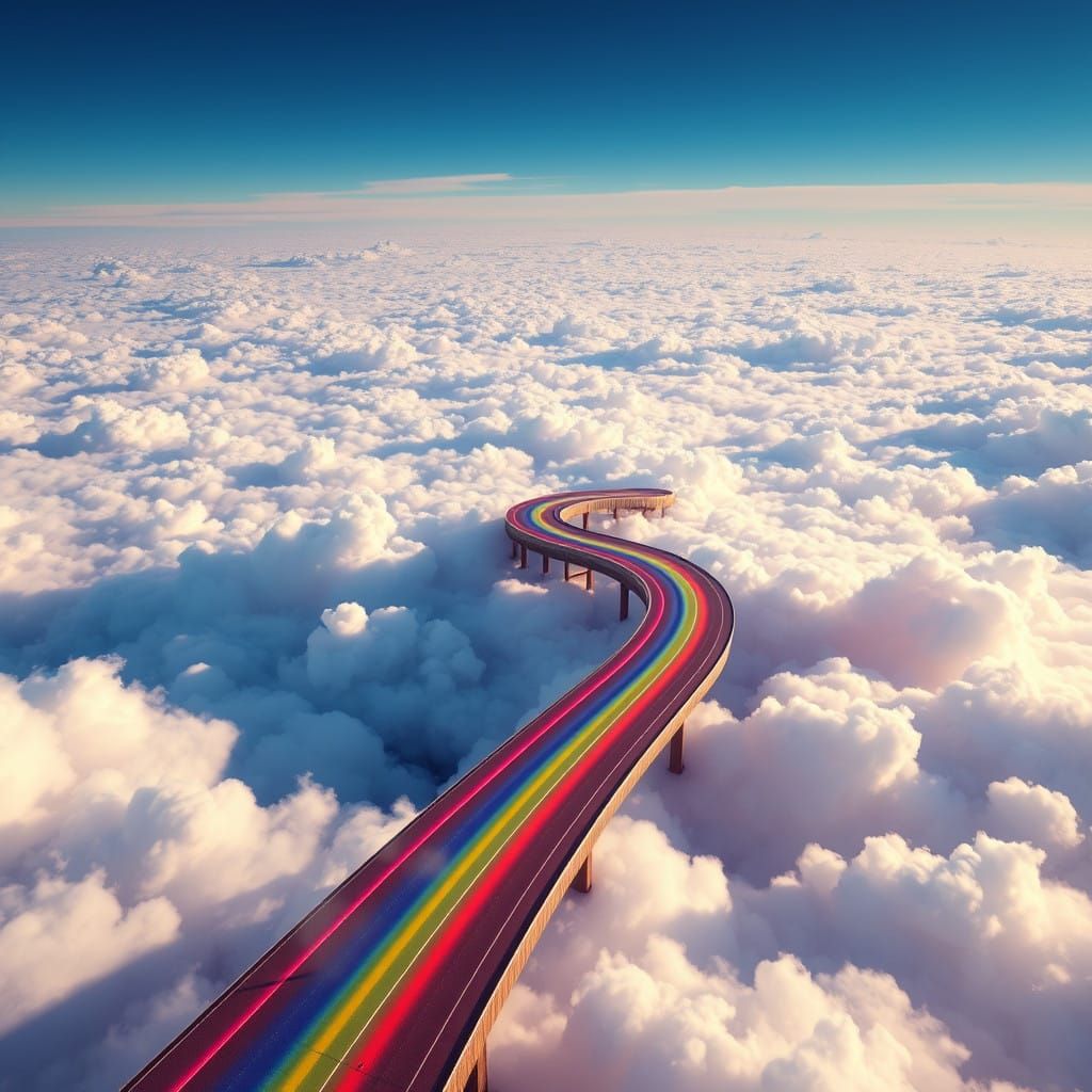 Epic Rainbow Road as a Next-Generation 3D Game Cinematic