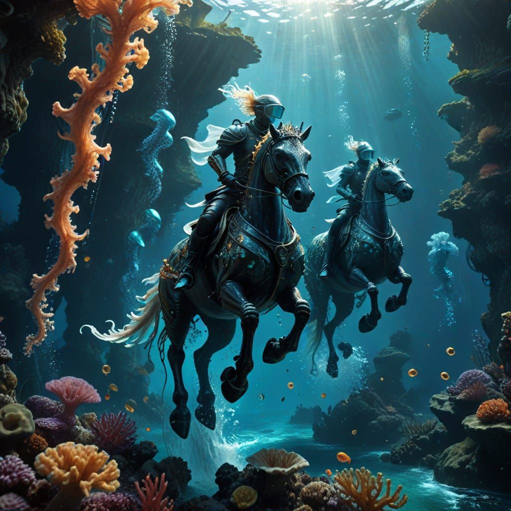 through the deep ocean.