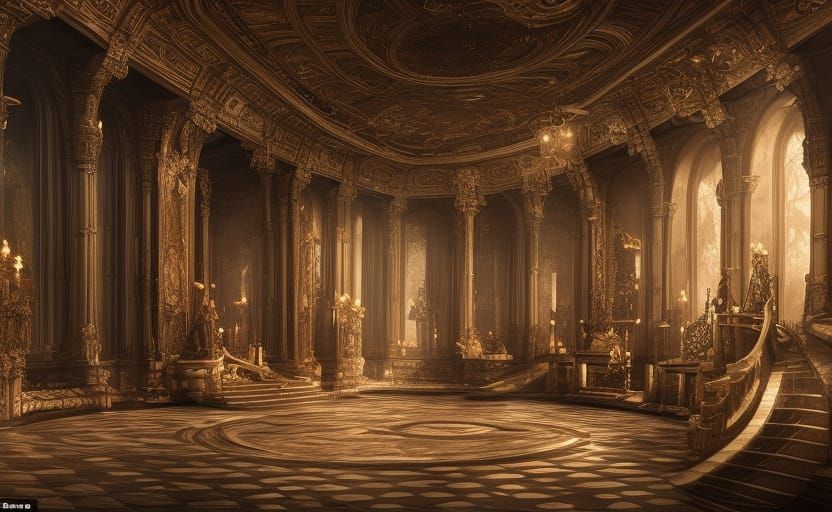 Epic Temptress Queen Digital Matte Painting