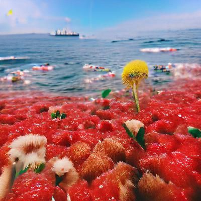 Ocean Full of Strawberries and Dandelions