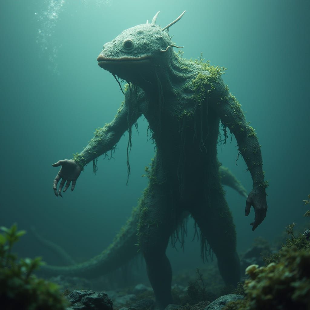 Alien Marine Hybrid in Giger-Inspired Style