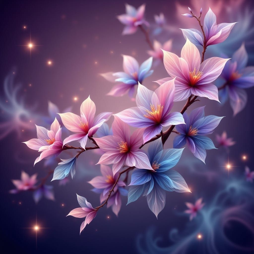 Springtime Blossom in Enchanted Forest