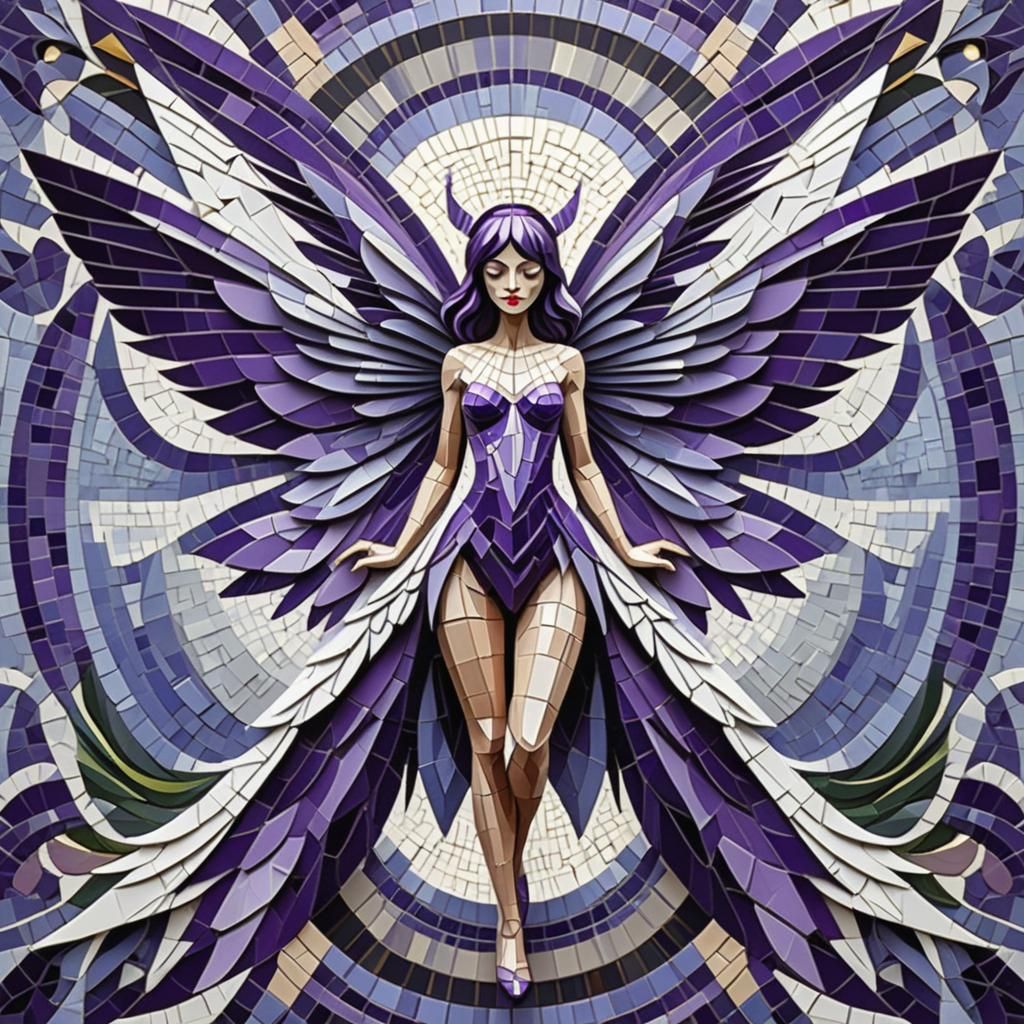 Mosaic purple pixie