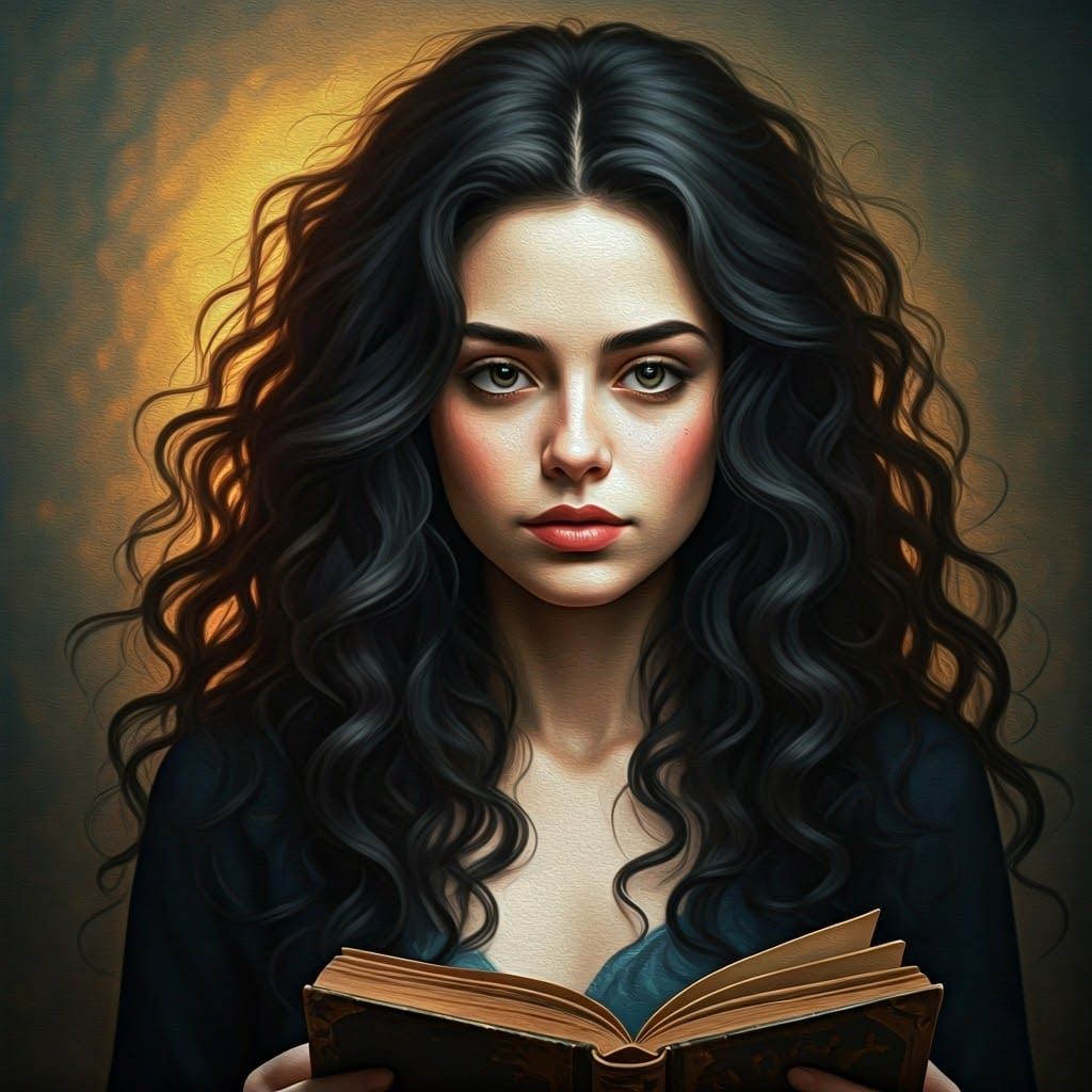 A woman lost in thought