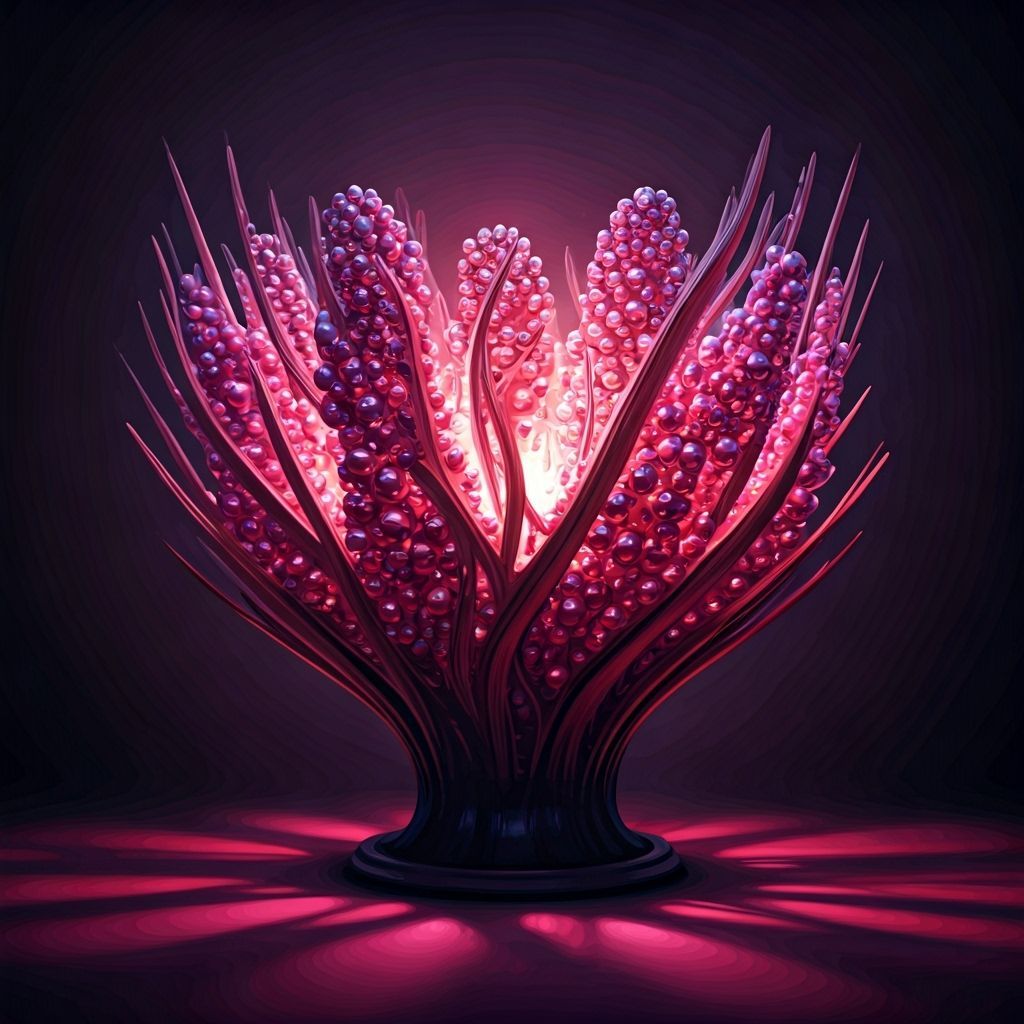 Enchanted Beaded Night Lamp Emitting Dreamy Light