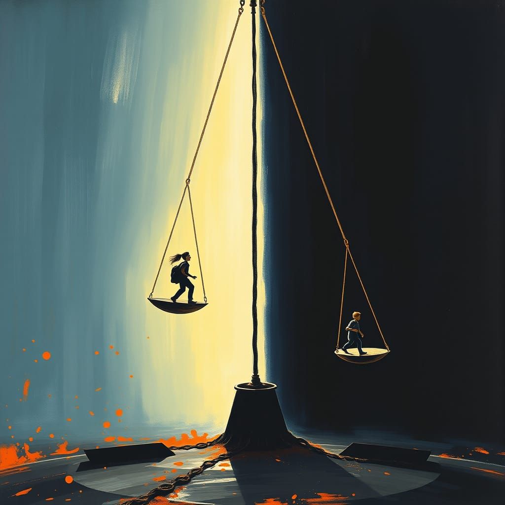 Pendulum of Conflict: Light, Shadow, and Victims