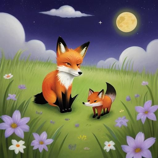 A Fox in Axel Scheffler's Style