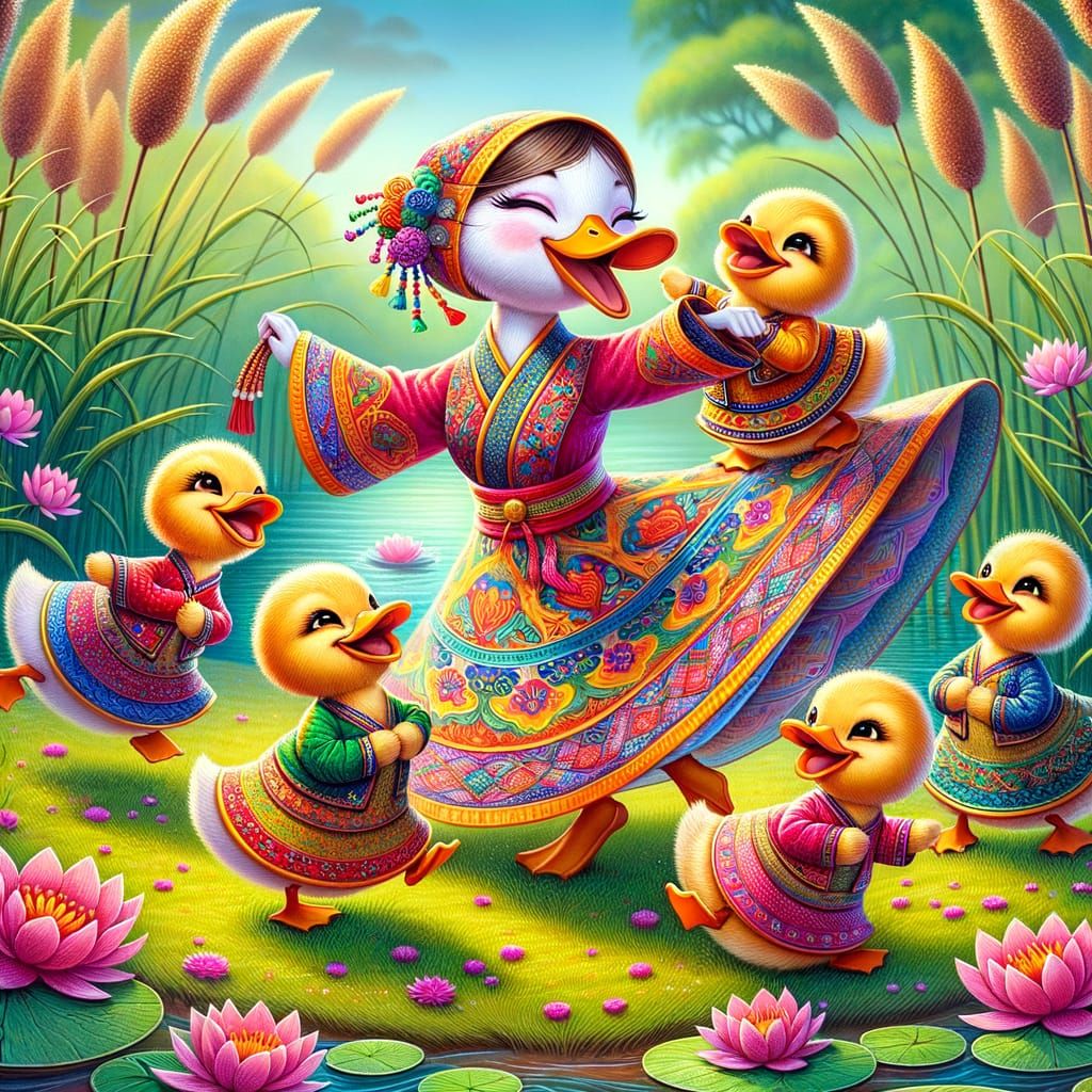 Dancing Ducks Animated Scene