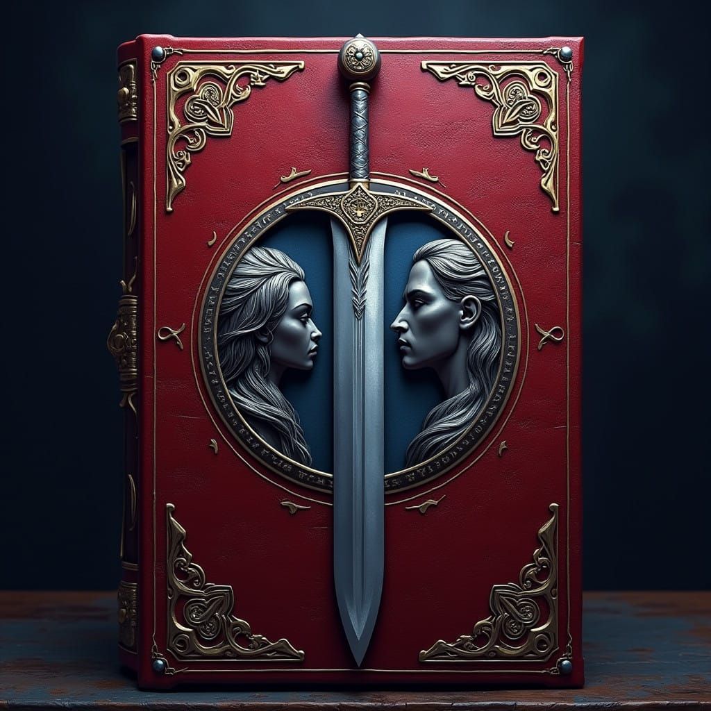 Epic Fantasy Saga Book Cover with Celtic Knotwork and Regal ...