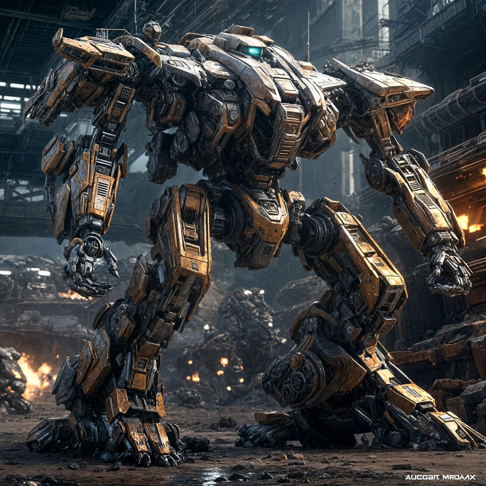 Wolf's Dragoons Mech Ready for Battle