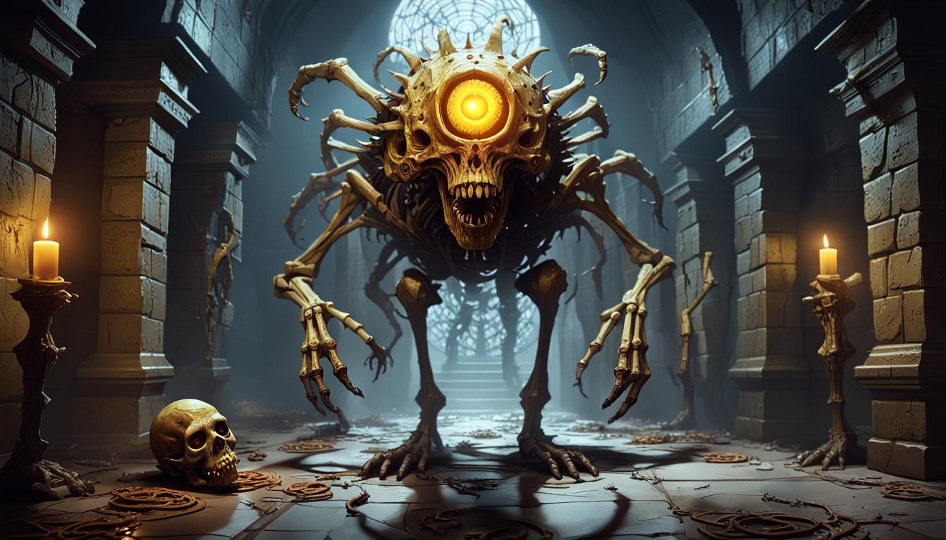 a Beholder from Dungeons and Dragons: