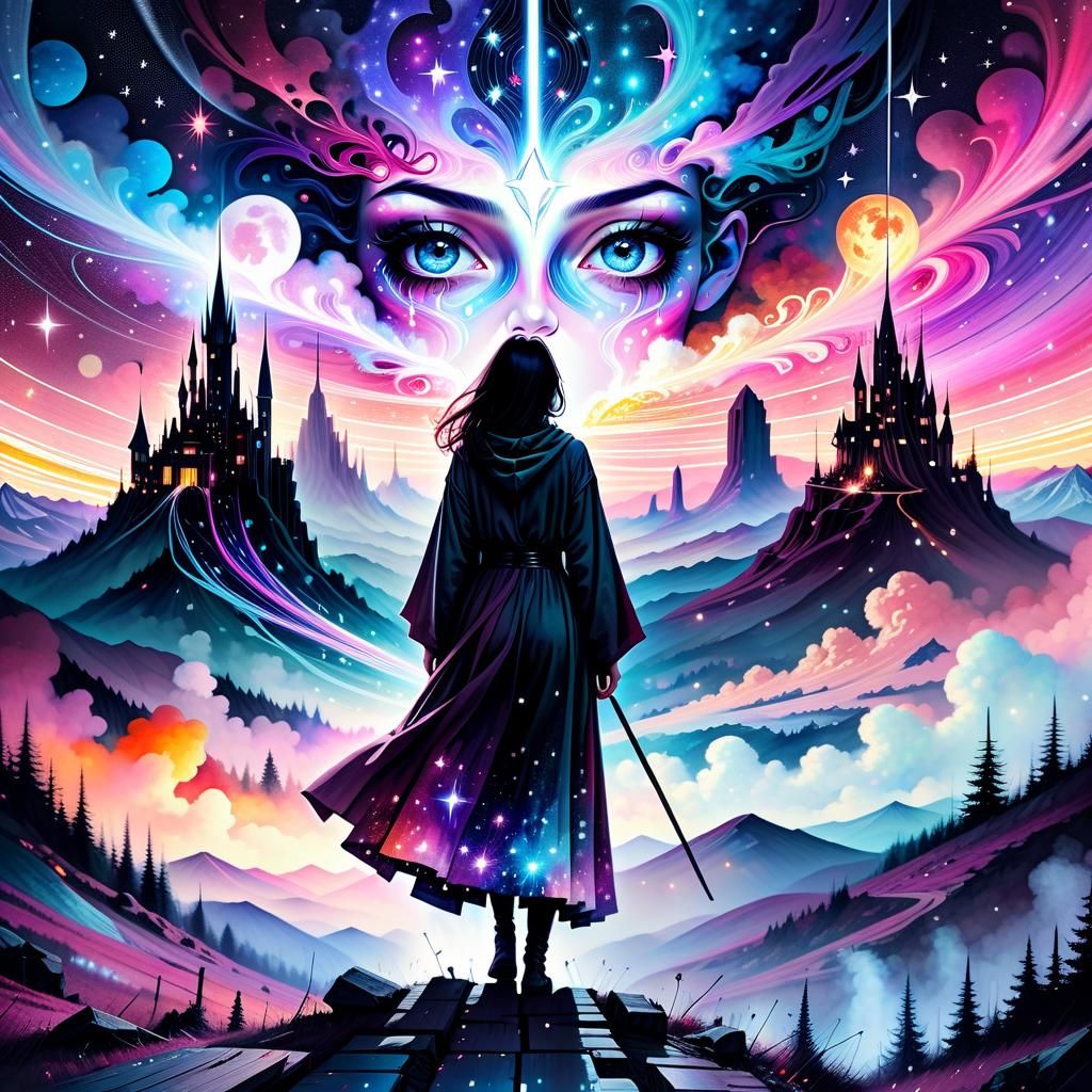 Wizards Waltzing with Starlight: Surreal Fantasy Illustratio...