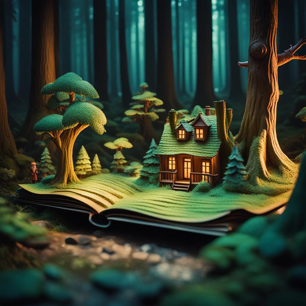 Enchanted Forest Pop-Up Book: Cinematic Still