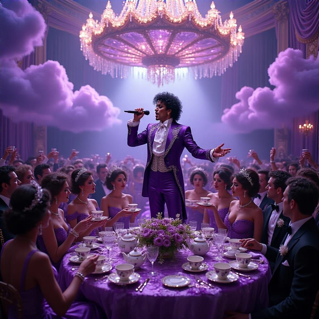 Opulent Purple Gala with Prince Performing