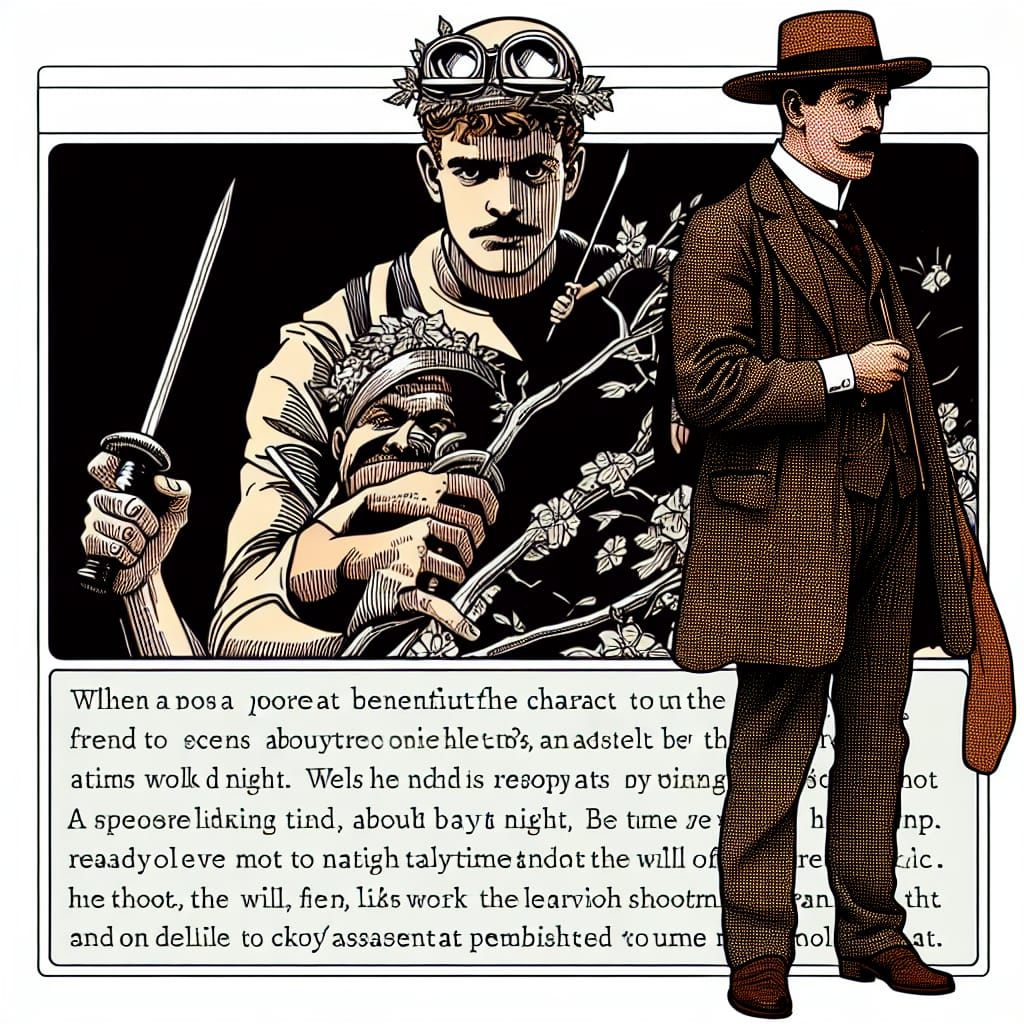 Benevolent Will: A Vintage Comic Book Illustration