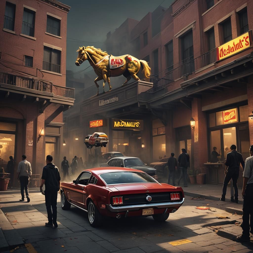 McDonald's Mustang Horror in Los Santos