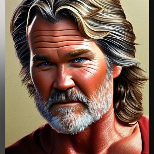 Kurt Russell - Gouache