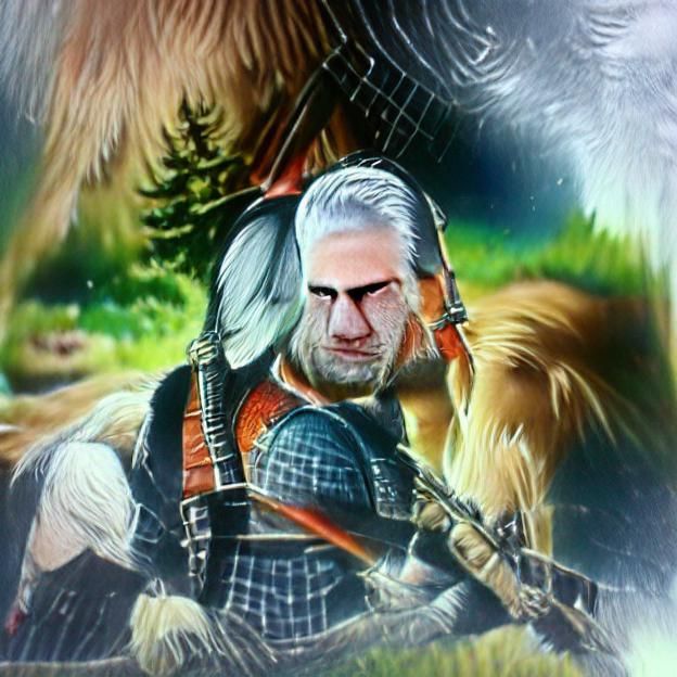Fantasy Portrait of a Witcher