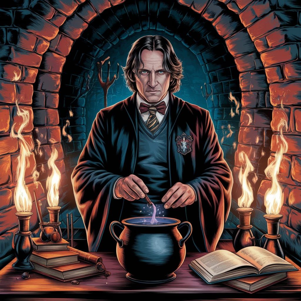 Snape as Byronic Hero in Hogwarts Dungeons