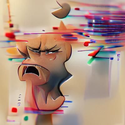 Chaotic Geometric Abstract in Vibrant Colors