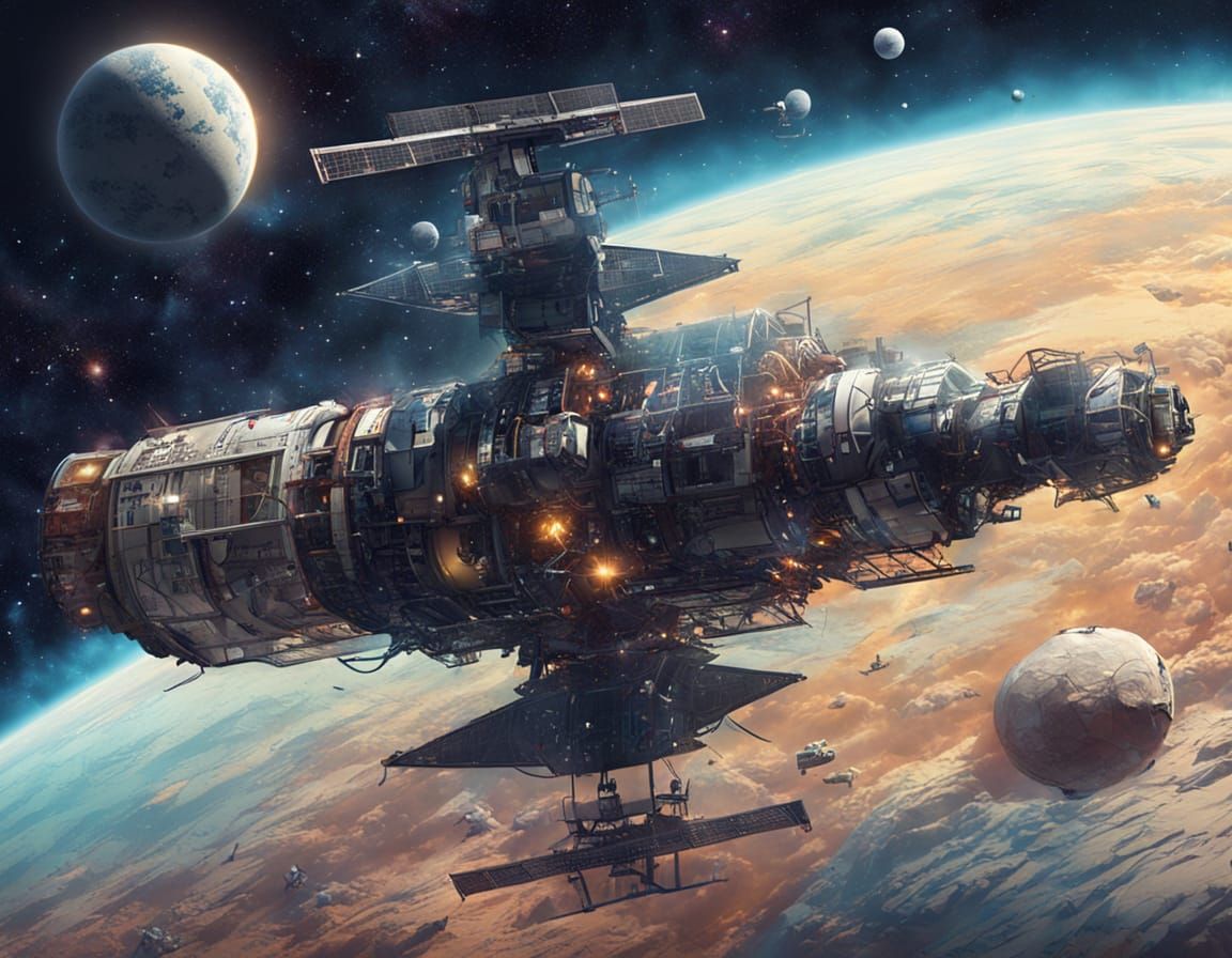 Vibrant and Colorful View of Outer Space