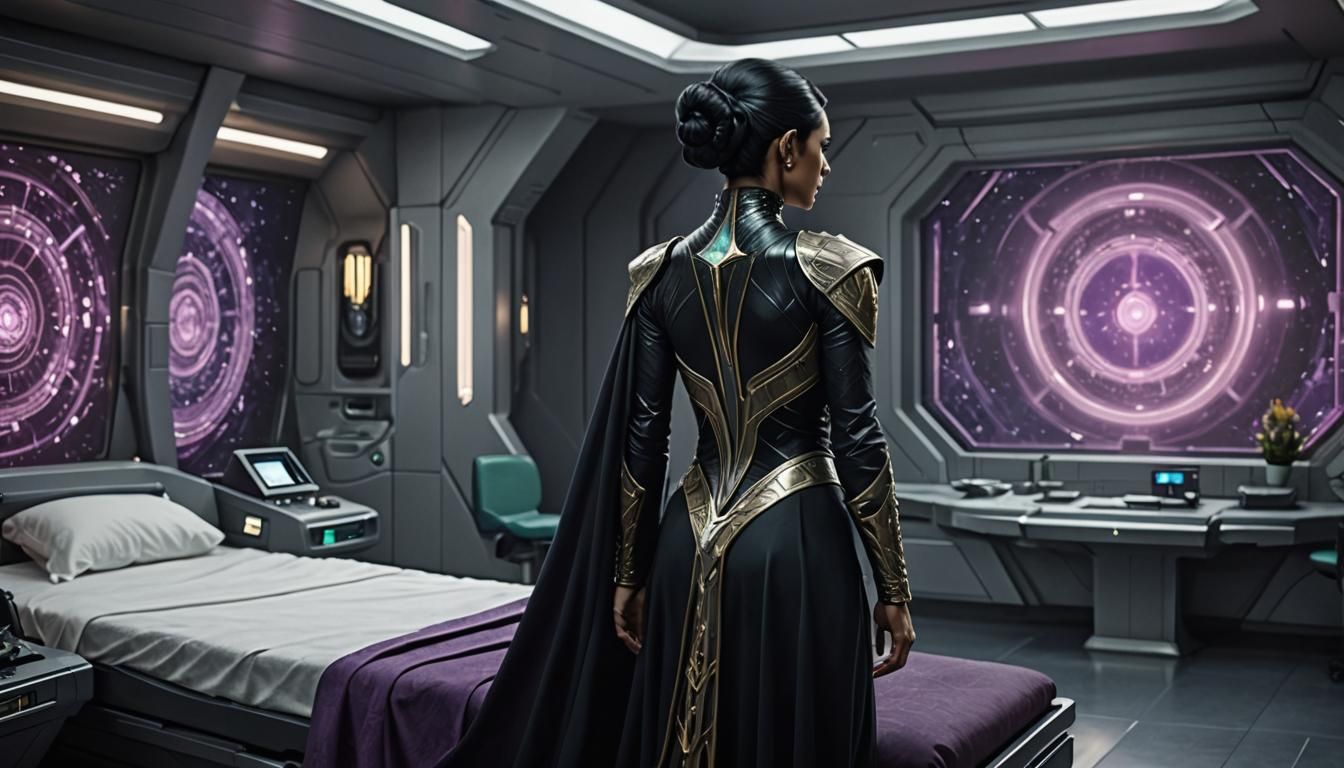 Elven Romulan Priestess in Star Trek Medical Center