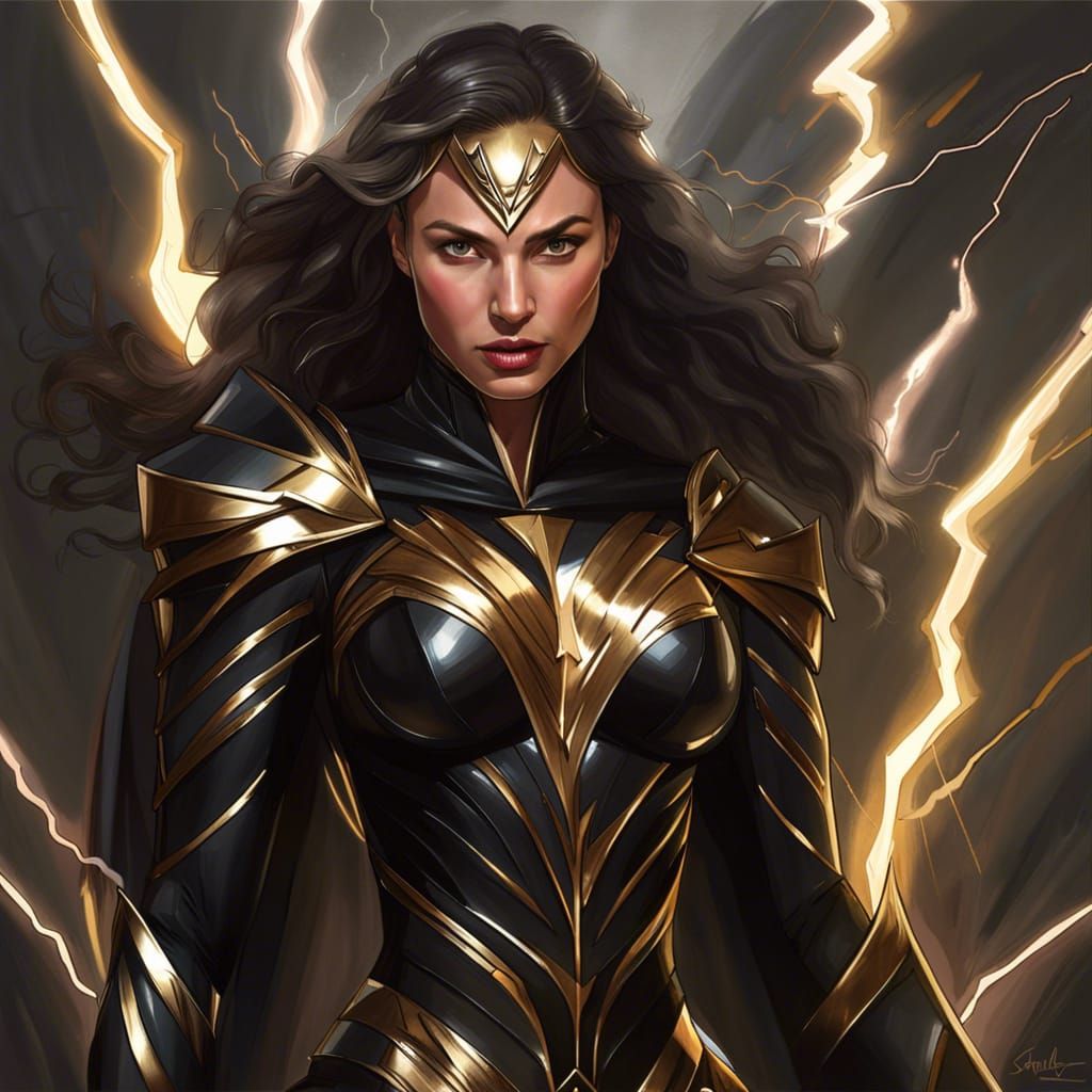 Gal Gadot as a Powerful Fantasy Warrior