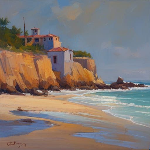 Classical Oil Painting in James Gurney Style