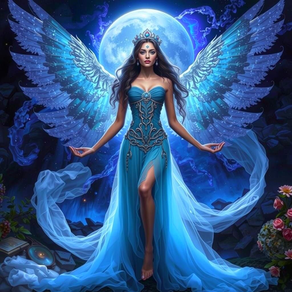 Celestial Beauty in Ethereal Light