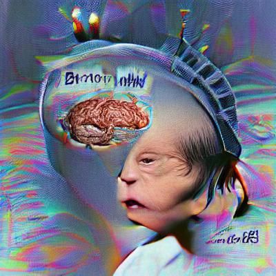 Electronic Brain: Surreal Anatomical Rendering