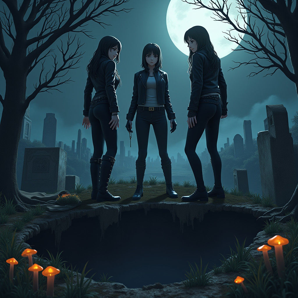 Sorority Sisters, Mystery Body, and Old Well: Anime 3D Art