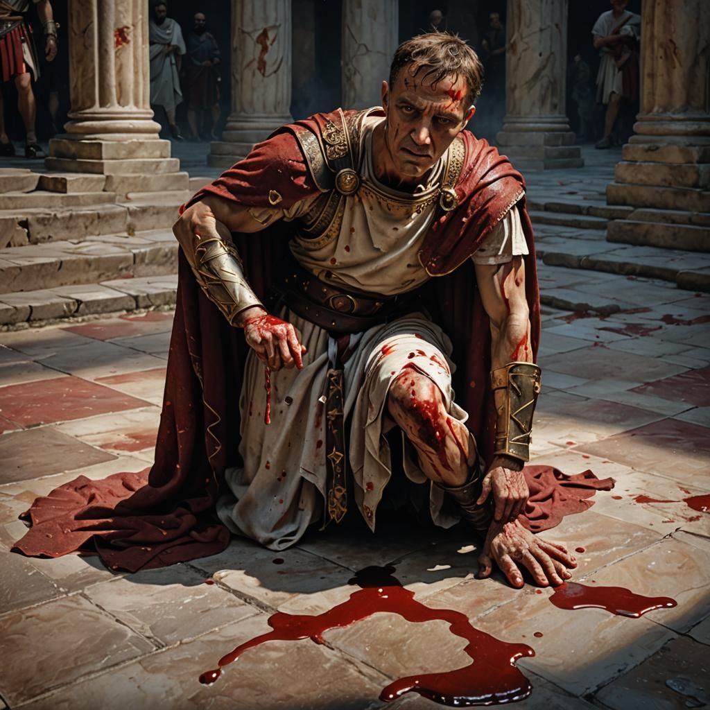Julius Caesar: Et tu, Brute? Hyper-Realistic Scene