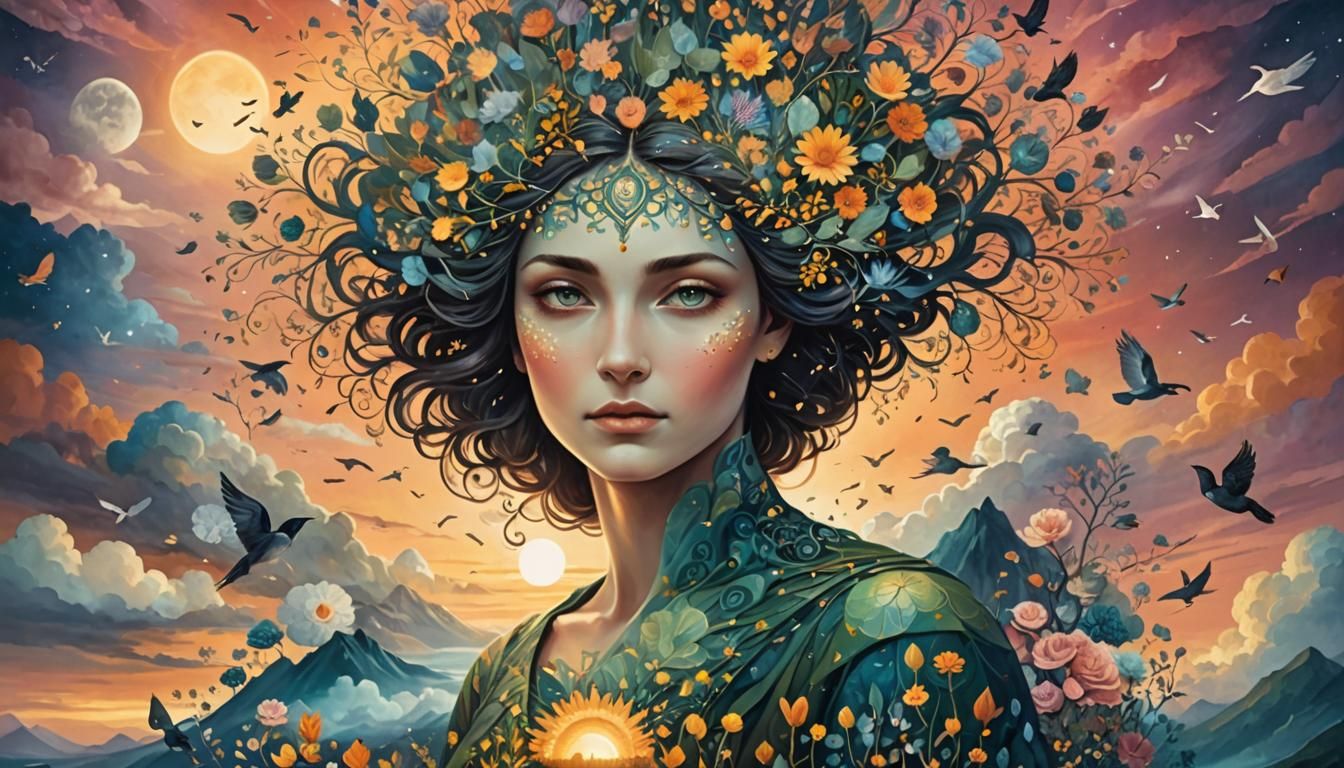 Inspirational Collage: Self-Improvement and Resilience