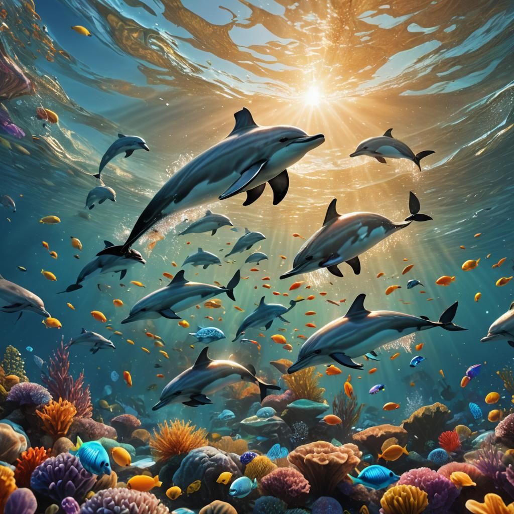 Vibrant Ocean Concept Art in Digital Matte Painting Style