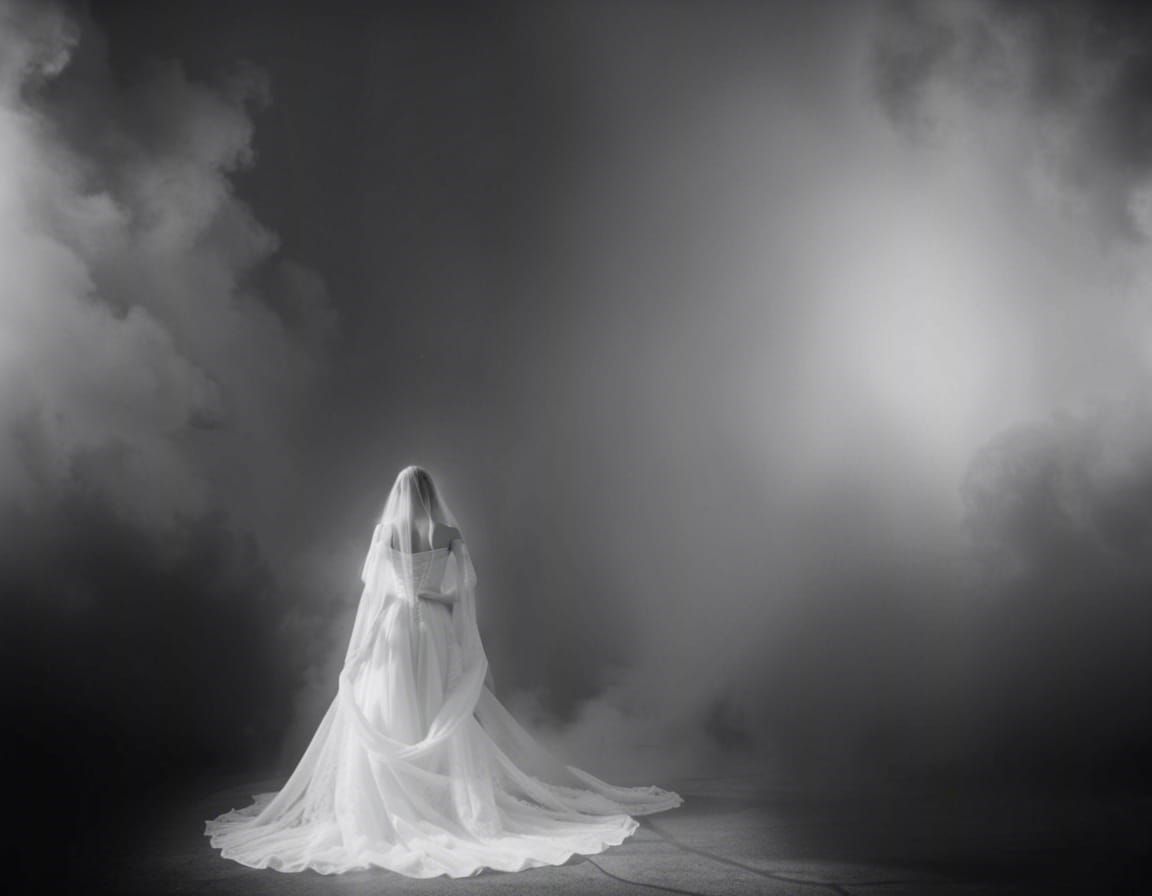 Eerie Ghostly Apparition in Liminal Space