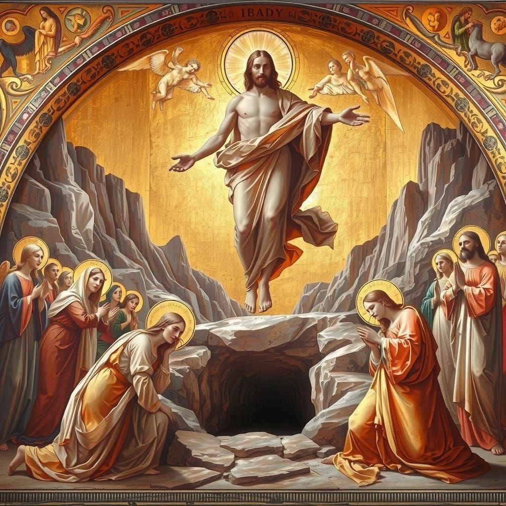 Christ Resurrected in Golden Renaissance Glory