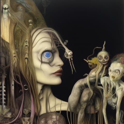 Surreal Post-Apocalyptic Wonderland Inspired by Gothic Art