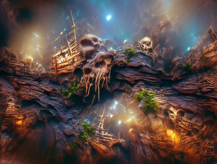 Living Post-Pirate Cave (Animated)