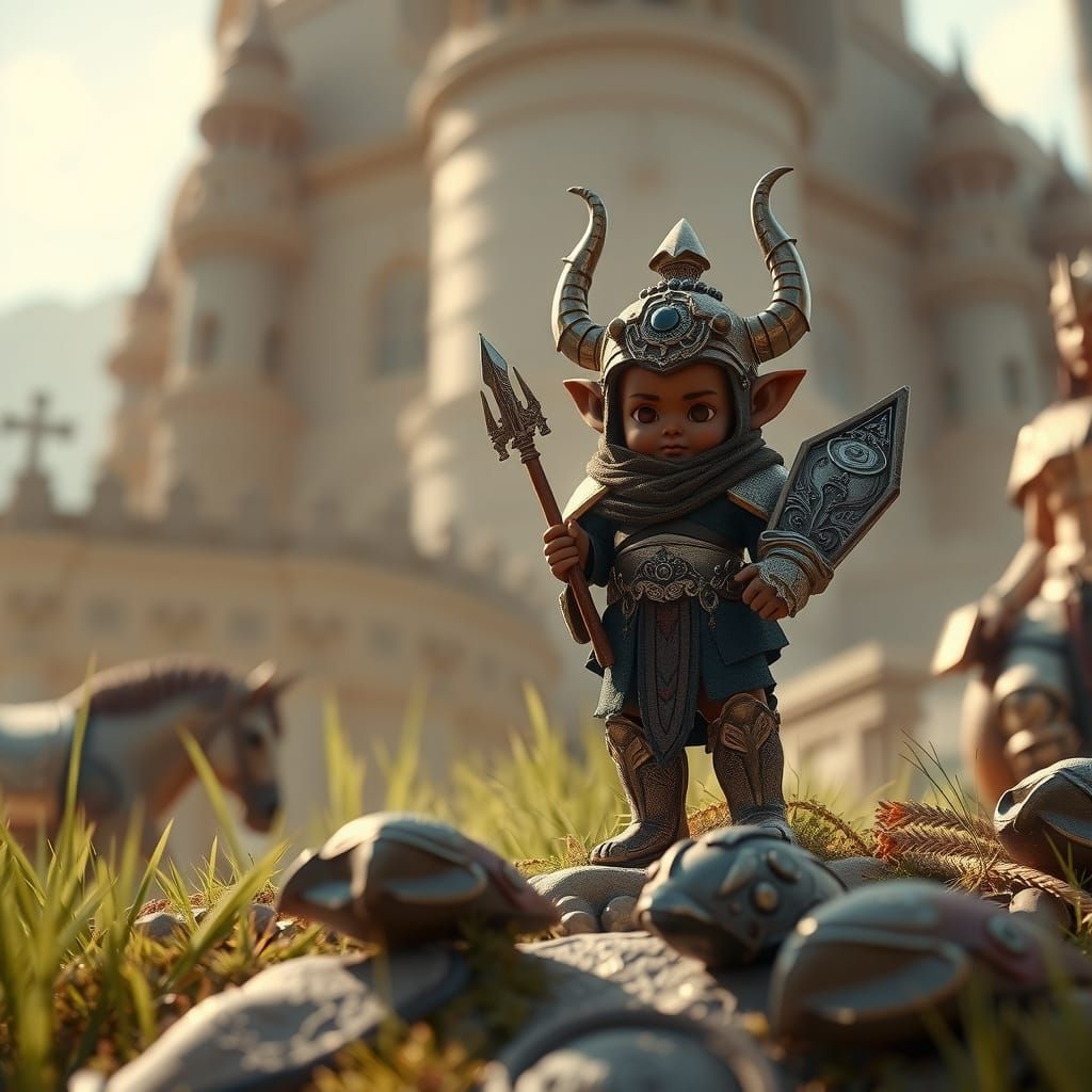 Epic 3D Videogame Scene with Dynamic Lighting